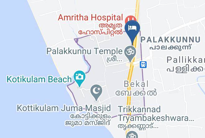 Hosdurg - Hotel Bekal Palace Maps