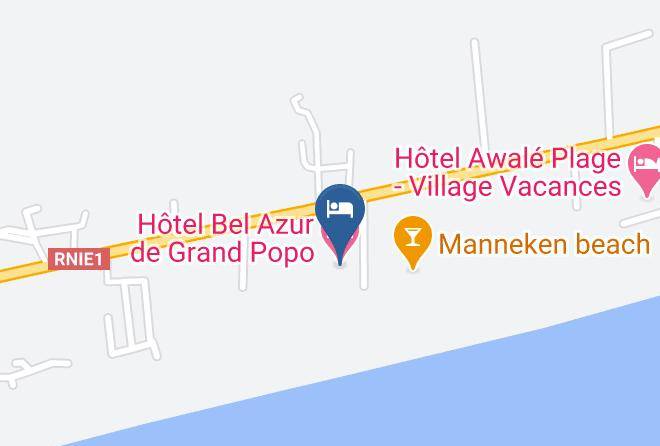 Grand Popo - Hotel Bel Azur De Grand Popo Maps