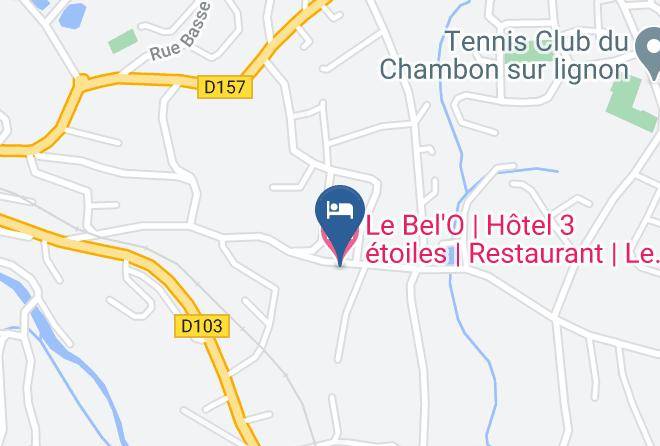 Haute Loire - Le Bel'o Hotel 3 Etoiles Restaurant Le Chambon Sur Lignon Maps