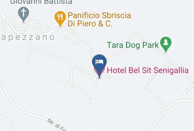 Hotel Bel Sit Senigallia Map
