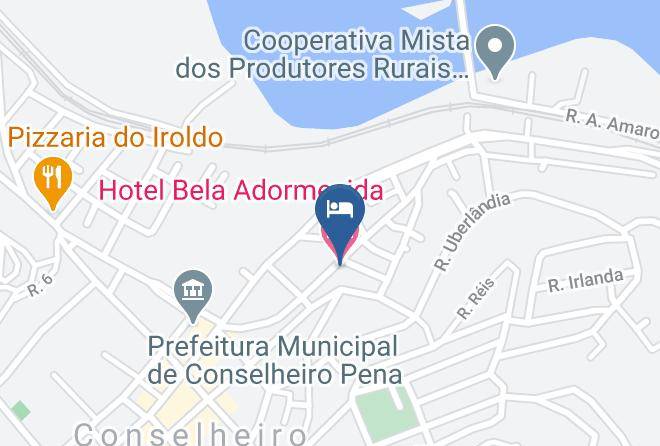 Conselheiro Pena - Hotel Bela Adormecida Maps