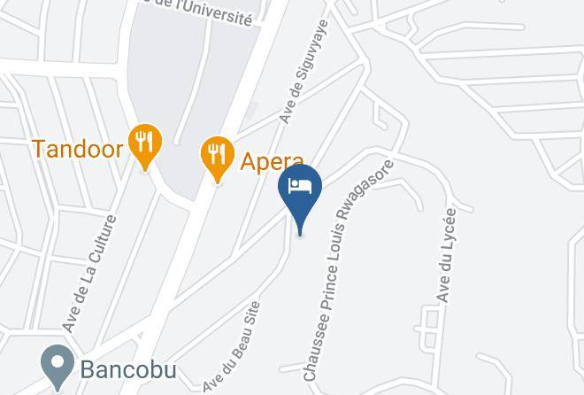 Bujumbura - Hotel Belair Residence Maps
