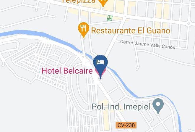Castellon - Hotel Belcaire Maps