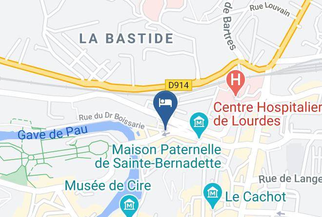 Hautes Pyrenees - Hotel Belge Et De Madrid Maps