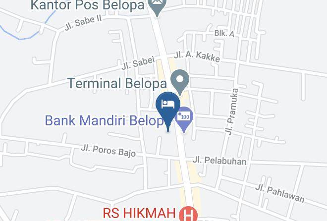 Luwu Regency - Hotel Belia Maps