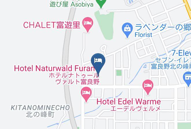 Furano City - Hotel Bell Hills Maps