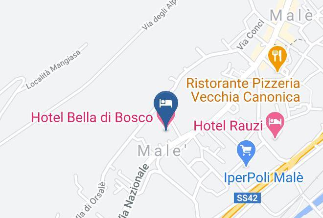 Trento - Hotel Bella Di Bosco Maps