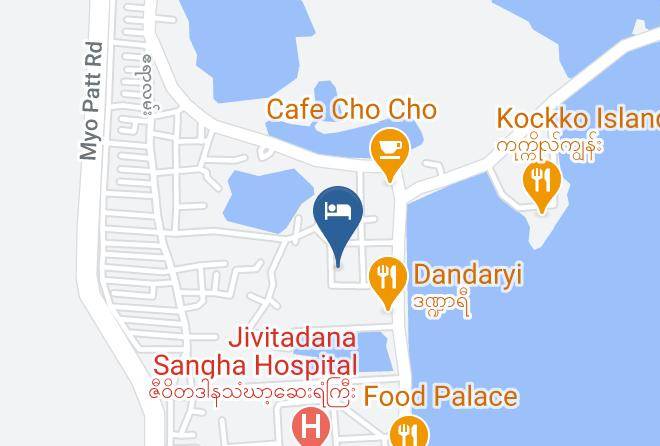 Chanmyatharzi - Hotel Bella Mandalay Maps