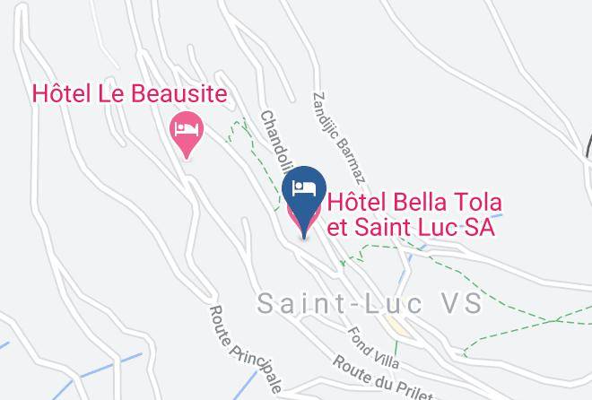 Sierre - Hotel Bella Tola Et Saint Luc Sa Maps