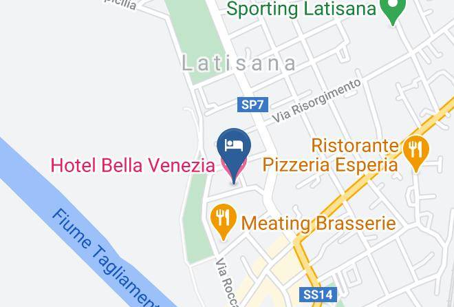 Udine - Hotel Bella Venezia Maps
