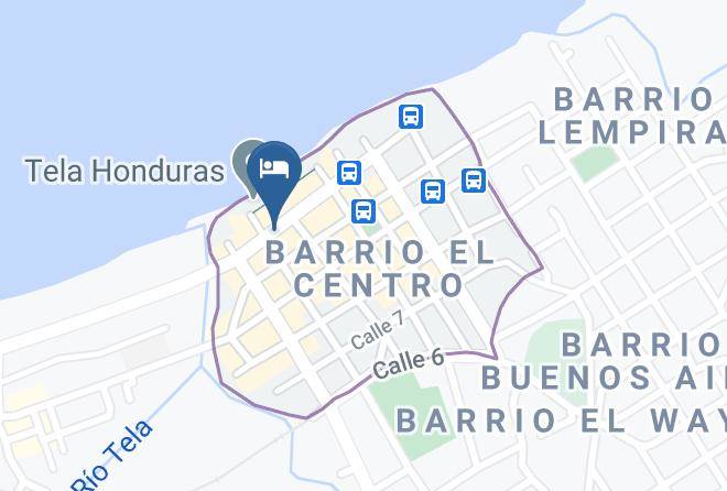Tela - Hotel Bella Vista Maps