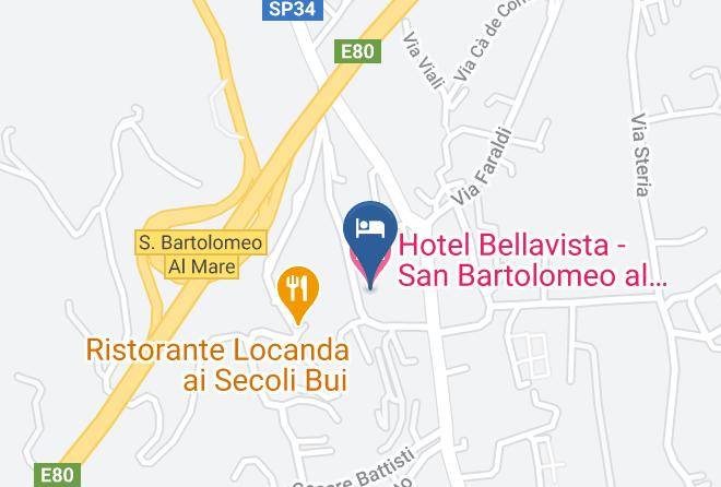 Imperia - Hotel Bellavista San Bartolomeo Al Mare Maps