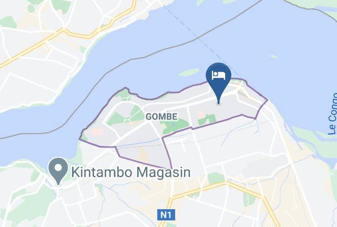 Kinshasa Urban - Hotel Belle Vie Maps