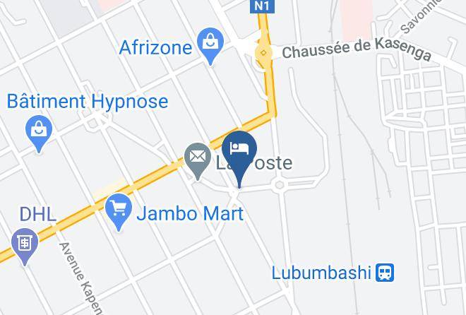 Lubumbashi - Hotel Belle Vue Maps