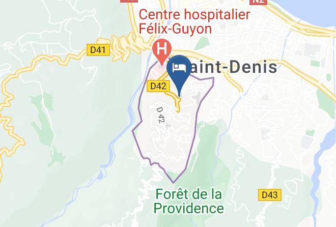 Saint Denis - Hotel Bellepierre Maps