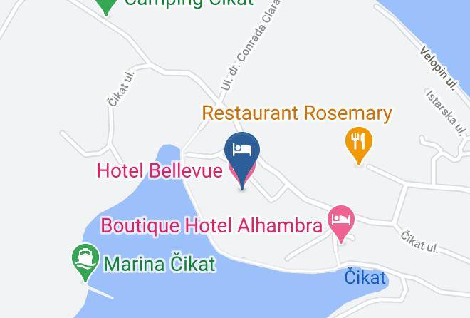 Mali Losinj - Hotel Bellevue Mali Losinj Maps