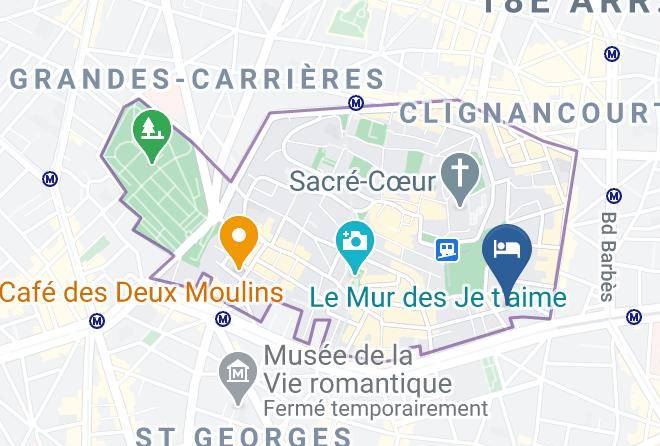Paris - Hotel Bellevue Montmartre Maps