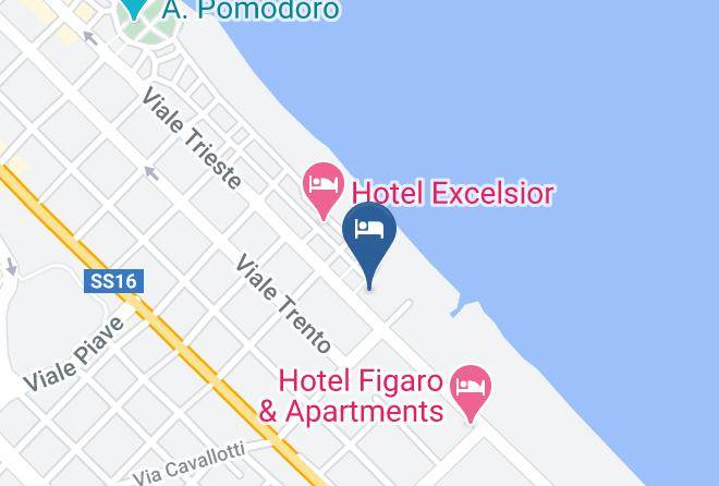 Pesaro And Urbino - Hotel Bellevue Maps