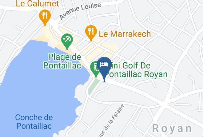 Hotel Belle Vue Pontaillac Map