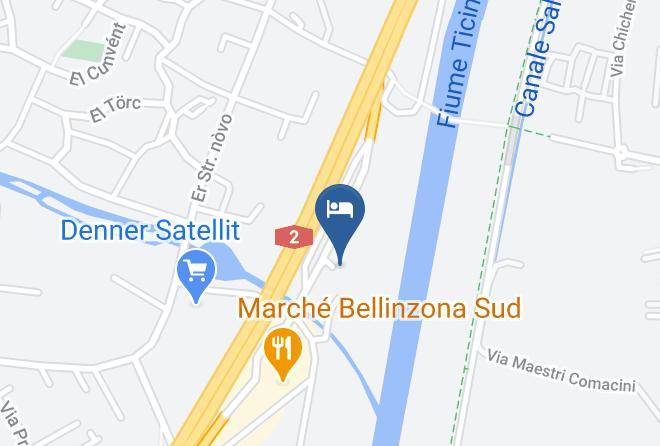 Hotel Bellinzona Sud Map