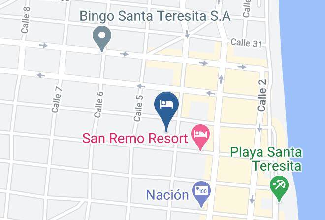 Mar Del Tuyu - Hotel Belmar Santa Teresita Maps