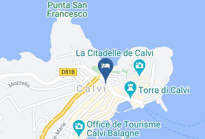 Northernsica - Hotel Belvedere A Calvi Maps