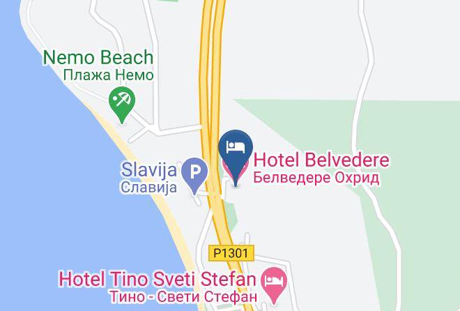 Ohrid - Hotel Belvedere Maps