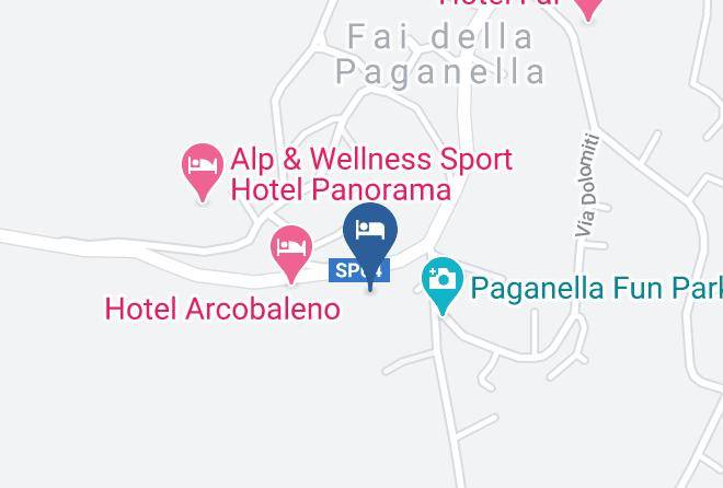 Trento - Hotel Belvedere & Paradise Club Center Spa Maps