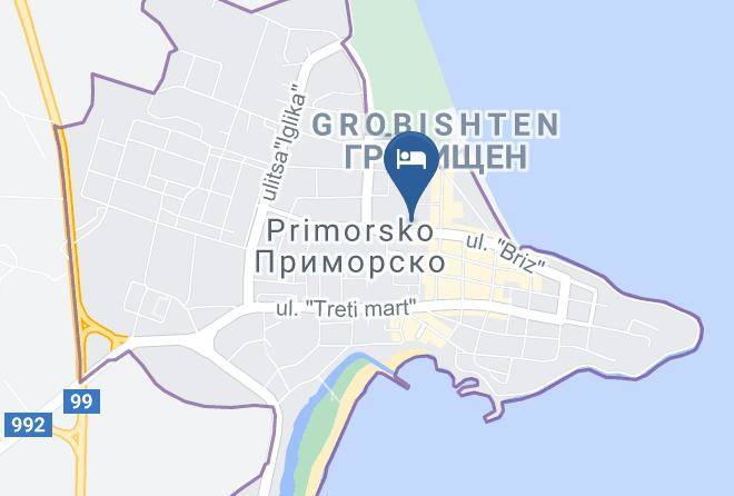 Primorsko - Hotel Belvedere Maps