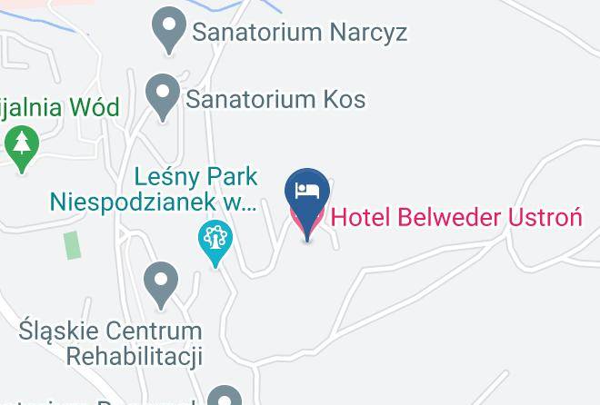 Hotel Belweder Ustron Map