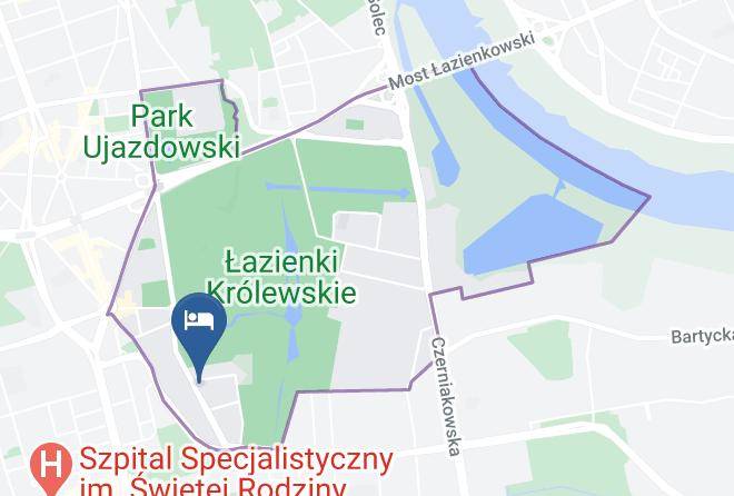 Warsaw - Hotel Belwederski Maps