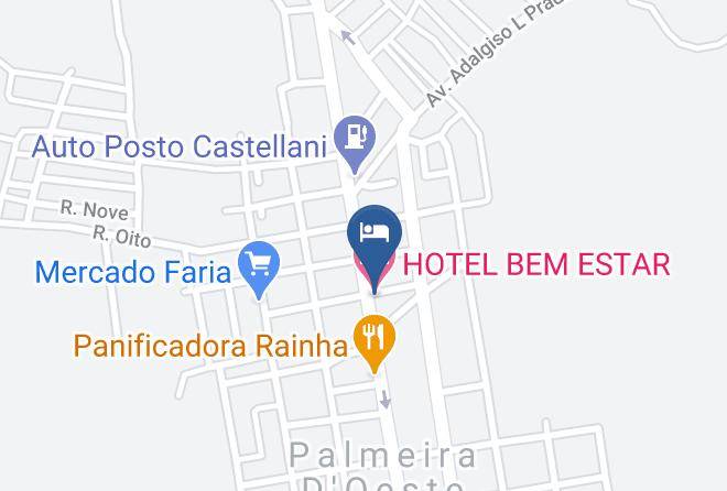Palmeira D Oeste - Hotel Bem Estar Maps