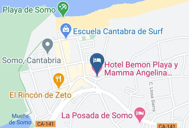 Carriazo - Hotel Bemon Playa Y Mamma Angelina Somo Restaurante Pizzeria Maps