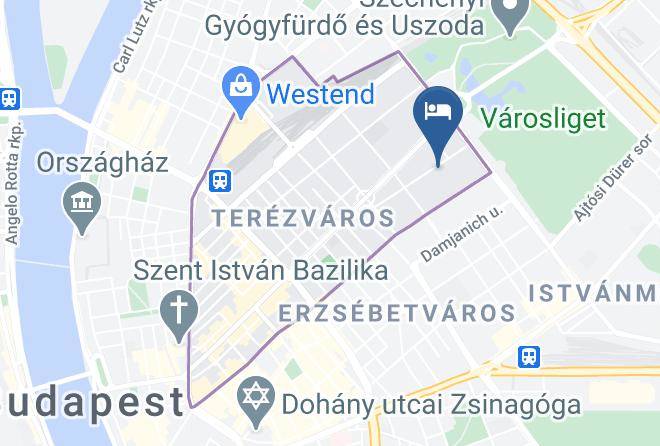 Budapest Terezvaros - Benczur Hotel Maps