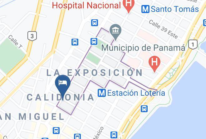 Calidonia - Hotel Benidorm Panama Maps