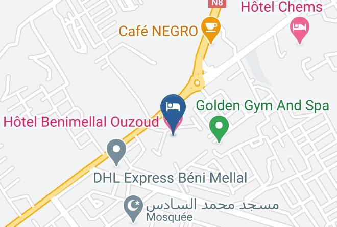 Beni Mellal - Hotel Benimellal Ouzoud Maps