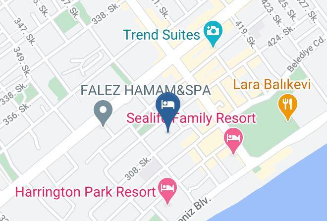 Konyaalti - Benna Hotel Maps