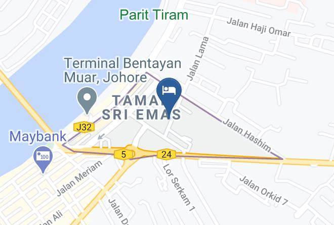 Muar District - Hotel Bentayan Maps