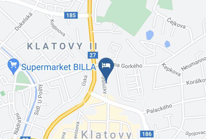 Klatovy - Hotel Beranek Maps