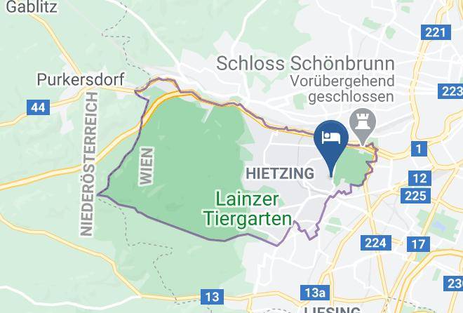 Vienna Hietzing - Hotel Bergwirt Schonbrunn Maps