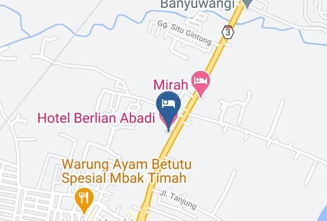 Banyuwangi - Hotel Berlian Abadi Maps