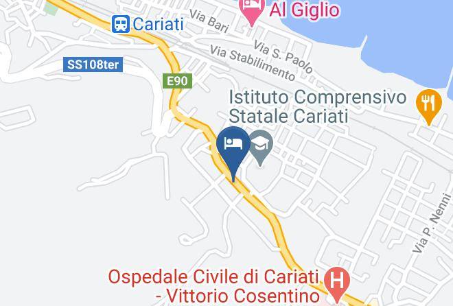 Cosenza - Hotel Berlin Di Fortino Francesco Maps