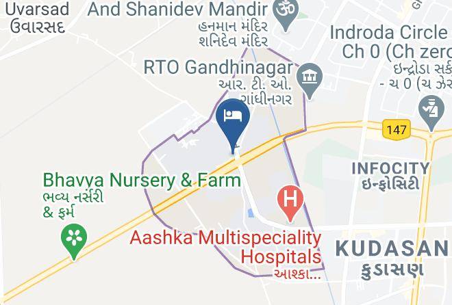 Gandhinagar - Hotel Berlin Gandhinagar Maps