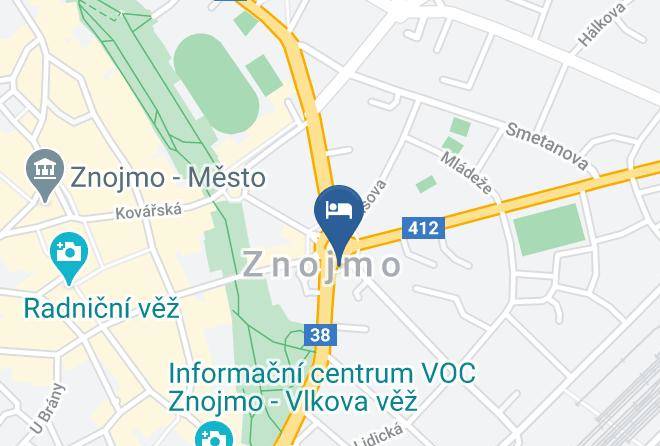 Znojmo - Hotel Bermuda Maps