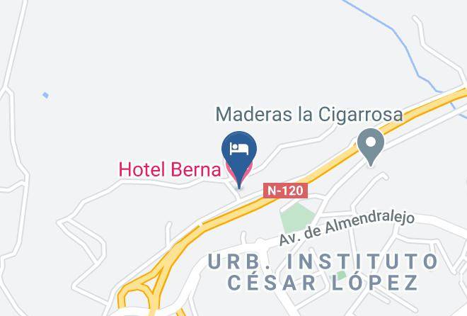 Ourense - Hotel Berna Maps