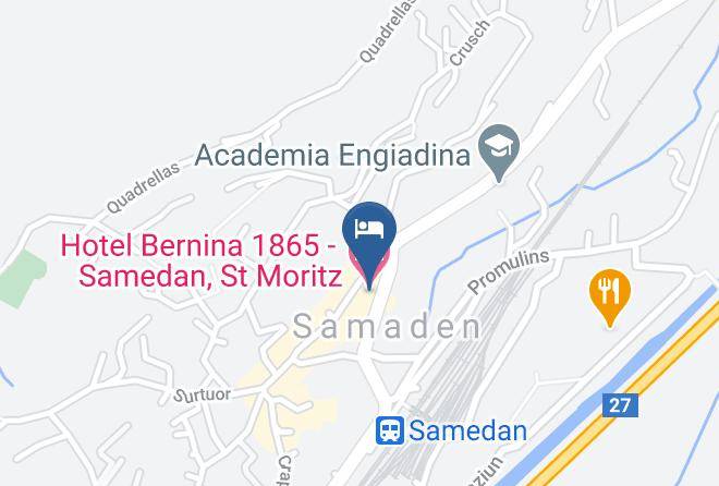 Hotel Bernina 1865 Samedan St Moritz Map