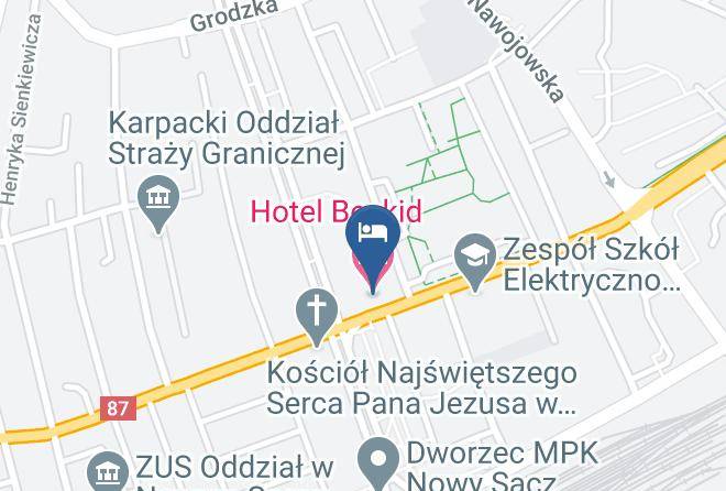 Nowy Sacz - Hotel Beskid Maps