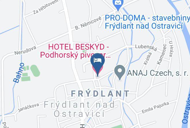Frydek Mistek - Hotel Beskyd Podhorsky Brewery Beer Spa Maps