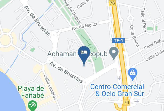 Santa Cruz De Tenerife - Hotel Best Jacaranda Maps