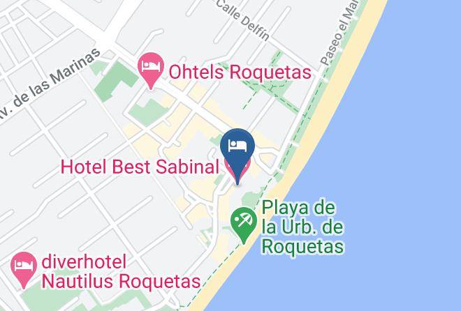 Hotel Best Sabinal Map